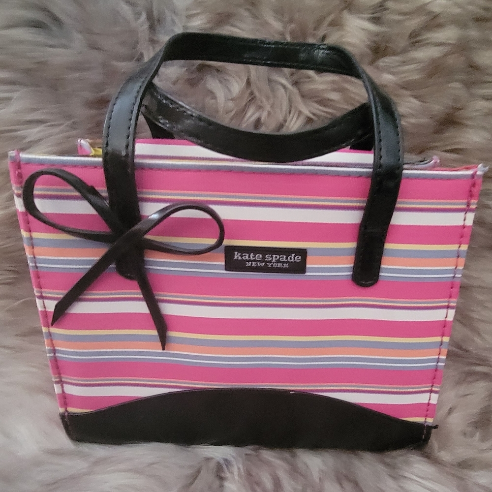Kate Spade Pink Striped Handbag